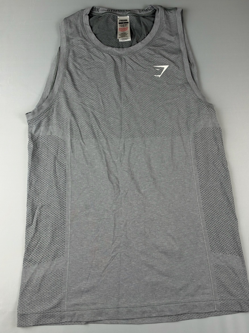 Gymshark Men tank top gym workout size Medium Gray